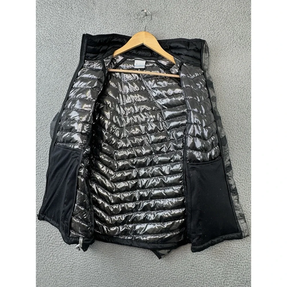 Columbia Powder Lite Puffer Jacket Womens Large Camo Omni-Heat Insulated WK1498
